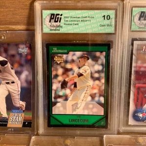 Bowman rookie Tim Lincecum graded 10 rookie card